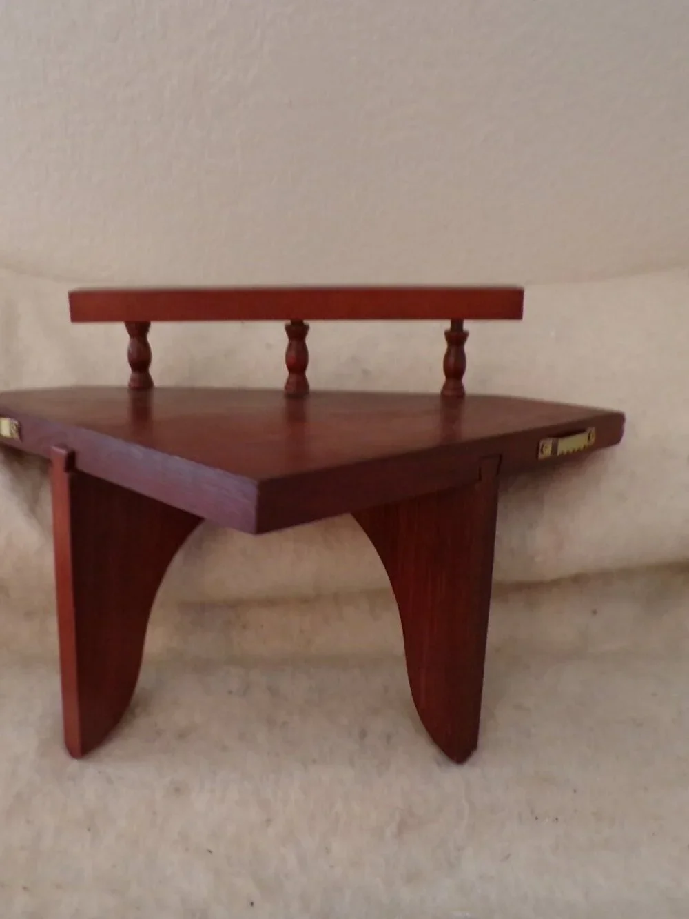2 Wooden Floating Corner Shelves